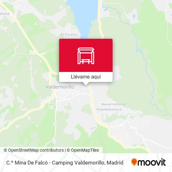 Mapa C.º Mina De Falcó - Camping Valdemorillo