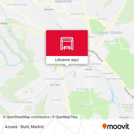 Mapa Azuela - Buril