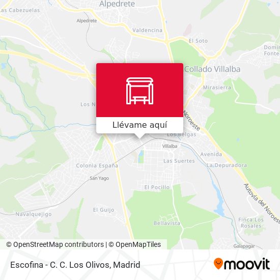 Mapa Escofina - C. C. Los Olivos