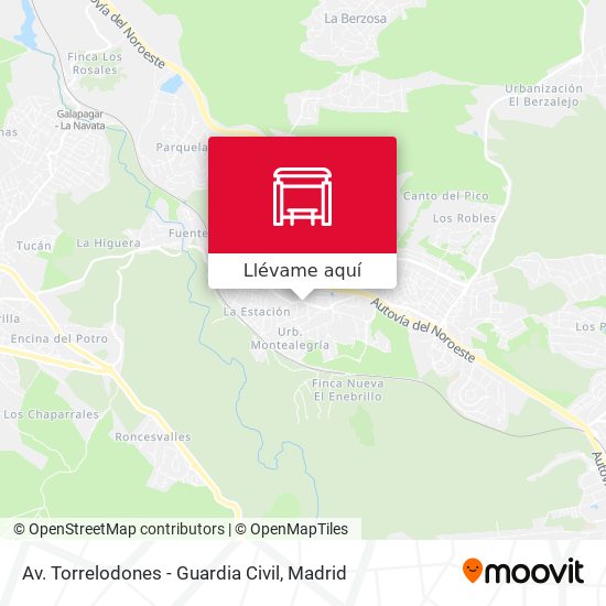 Mapa Av. Torrelodones - Guardia Civil