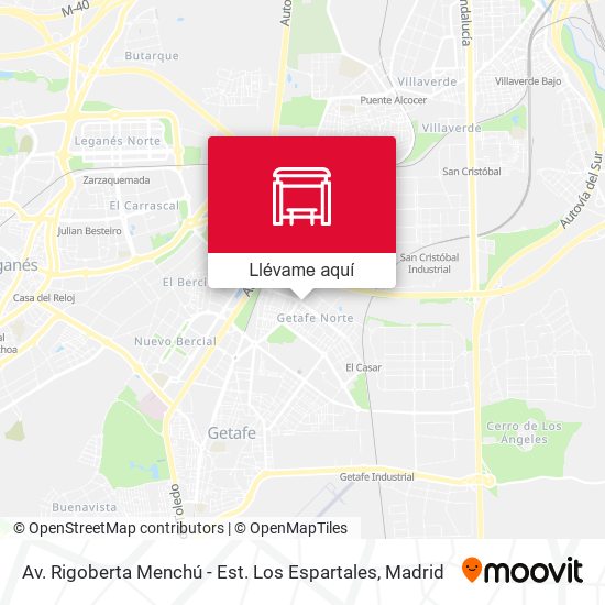 Mapa Av. Rigoberta Menchú - Est. Los Espartales