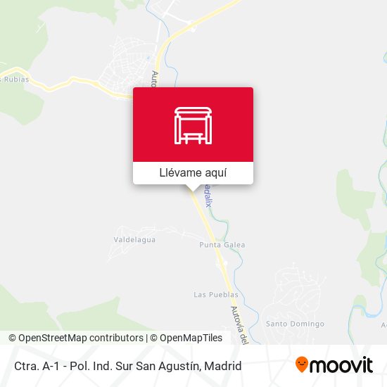 Mapa Ctra. A-1 - Pol. Ind. Sur San Agustín