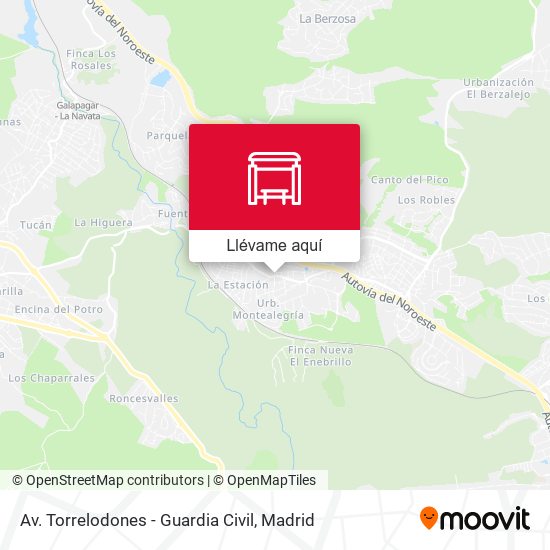 Mapa Av. Torrelodones - Guardia Civil
