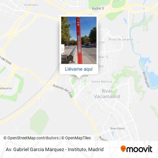 Mapa Av. Gabriel García Márquez - Instituto