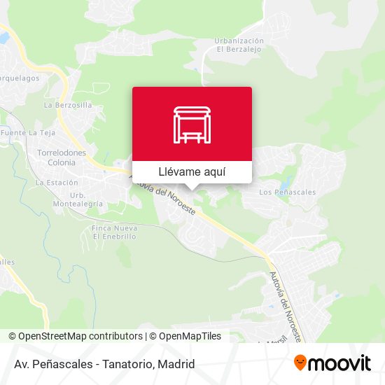 Mapa Av. Peñascales - Tanatorio