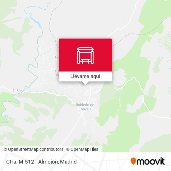 Mapa Ctra. M-512 - Almojón