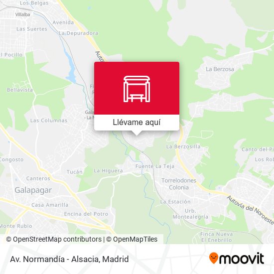 Mapa Av. Normandía - Alsacia