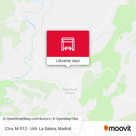Mapa Ctra. M-512 - Urb. La Saleta