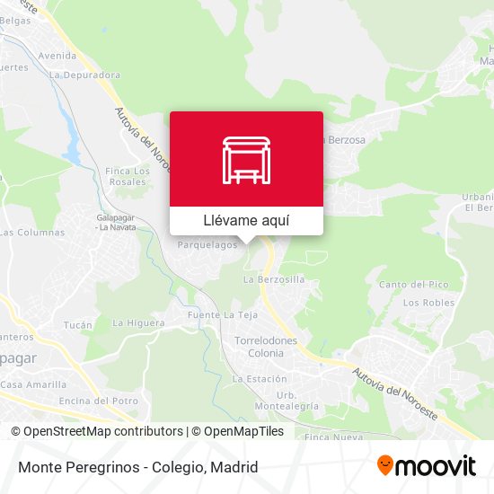 Mapa Monte Peregrinos - Colegio