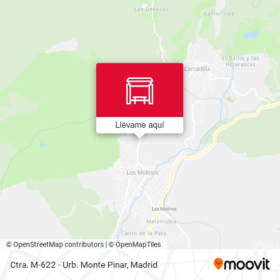 Mapa Ctra. M-622 - Urb. Monte Pinar