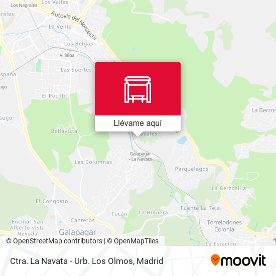 Mapa Ctra. La Navata - Urb. Los Olmos