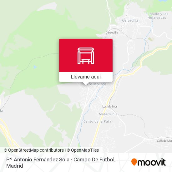 Mapa P.º Antonio Fernández Sola - Campo De Fútbol