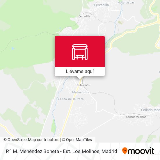 Mapa P.º M. Menéndez Boneta - Est. Los Molinos