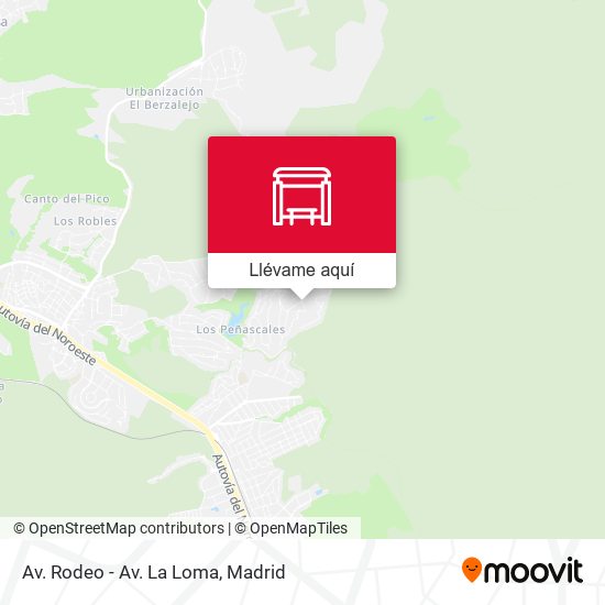 Mapa Av. Rodeo - Av. La Loma