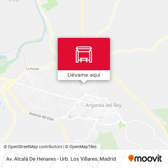 Mapa Av. Alcalá De Henares - Urb. Los Villares