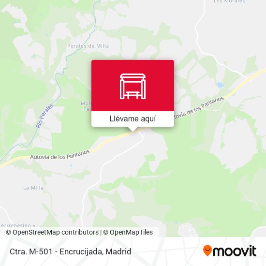 Mapa Ctra. M-501 - Encrucijada