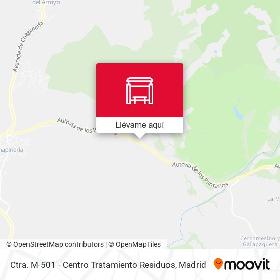 Mapa Ctra. M-501 - Centro Tratamiento Residuos