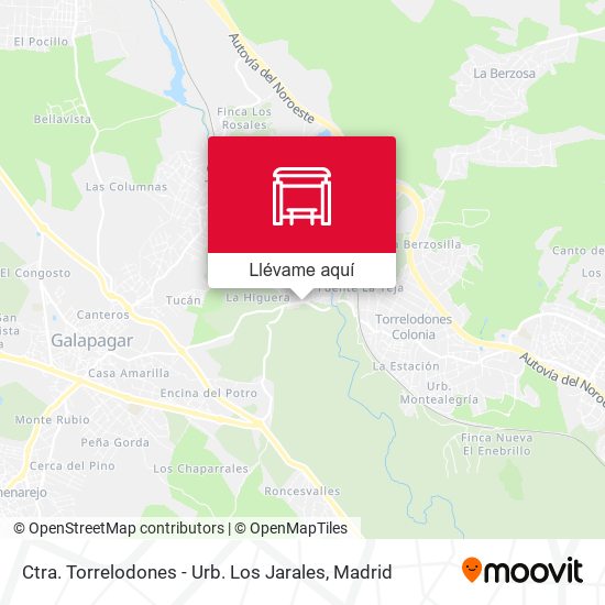 Mapa Ctra. Torrelodones - Urb. Los Jarales
