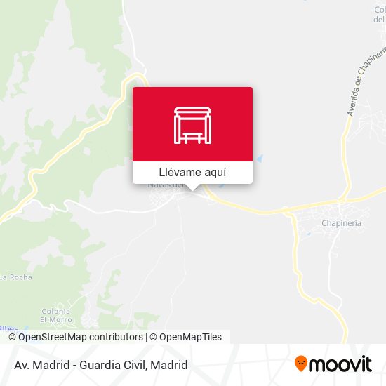 Mapa Av. Madrid - Guardia Civil