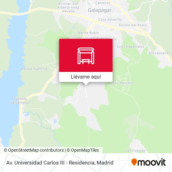 Mapa Av. Universidad Carlos III - Residencia