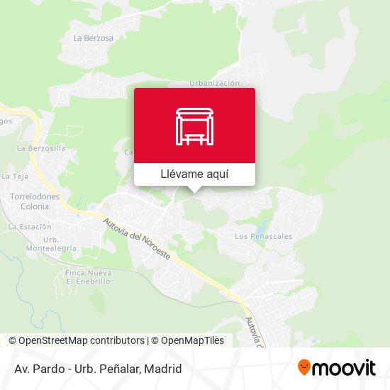 Mapa Av. Pardo - Urb. Peñalar