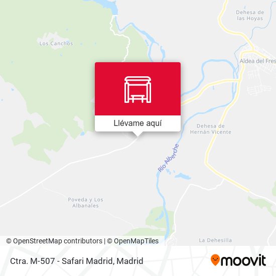 Mapa Ctra. M-507 - Safari Madrid