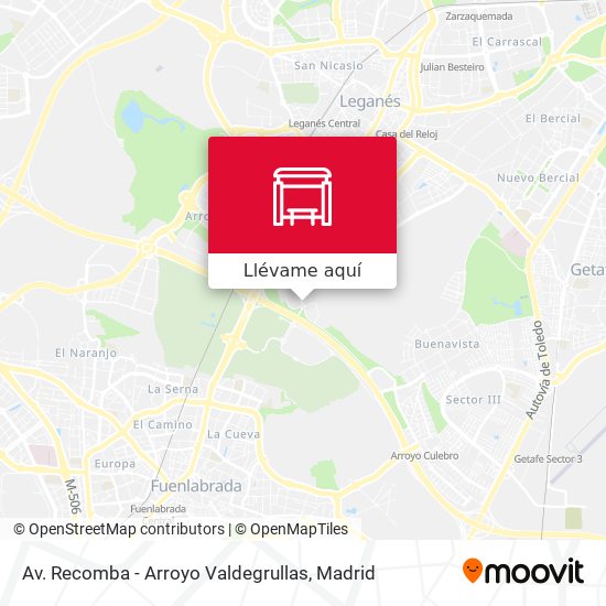 Mapa Av. Recomba - Arroyo Valdegrullas