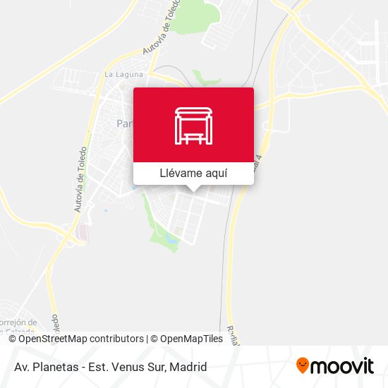Mapa Av. Planetas - Est. Venus Sur