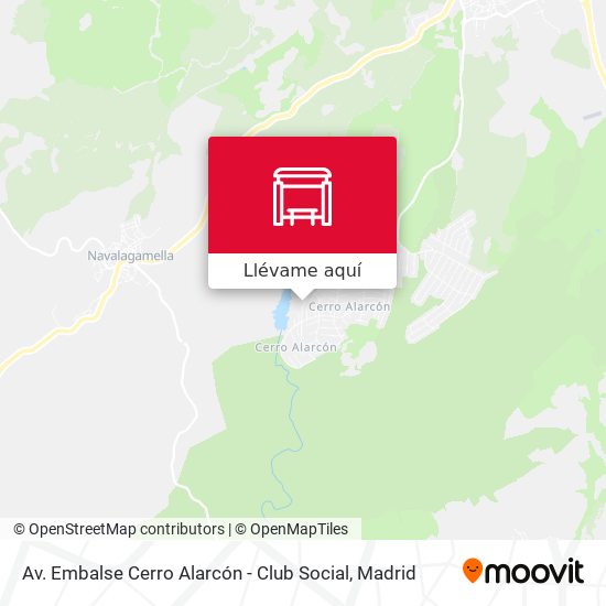 Mapa Av. Embalse Cerro Alarcón - Club Social