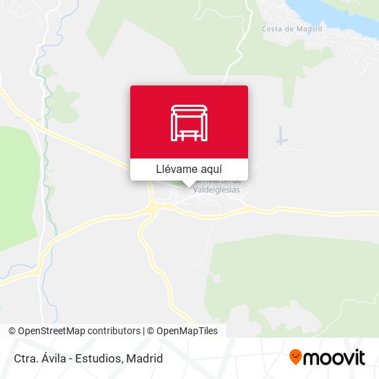 Mapa Ctra. Ávila - Estudios
