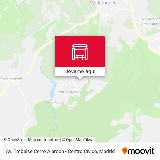 Mapa Av. Embalse Cerro Alarcón - Centro Cívico