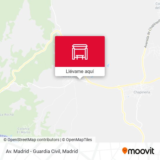 Mapa Av. Madrid - Guardia Civil
