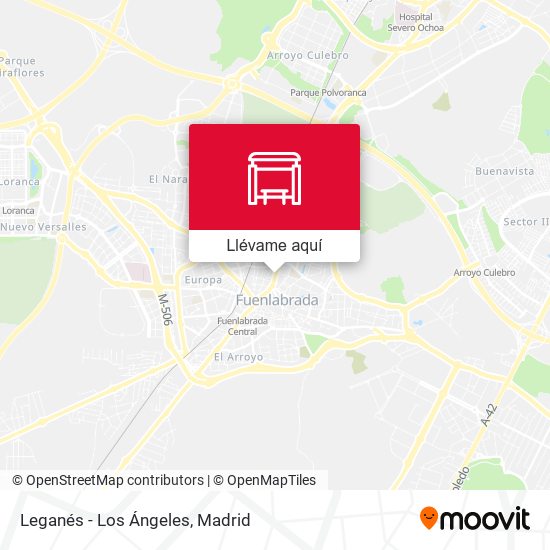 Mapa Leganés - Los Ángeles