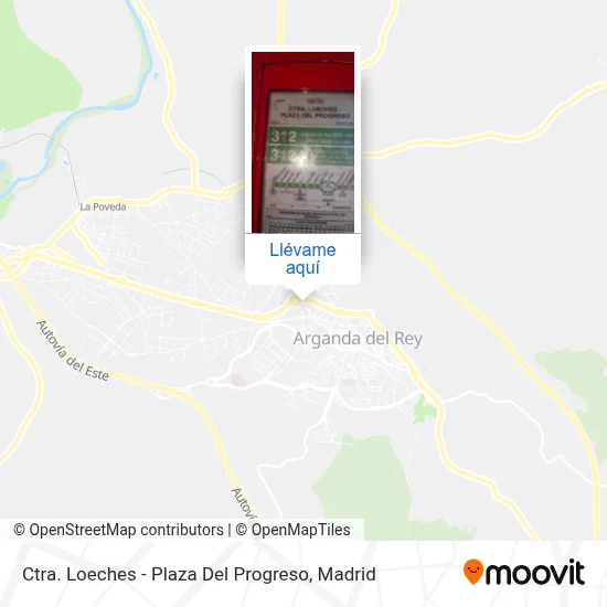 Mapa Ctra. Loeches - Plaza Del Progreso