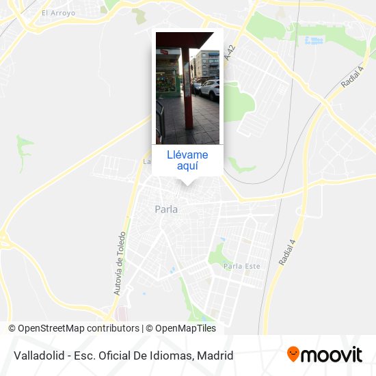 Mapa Valladolid - Esc. Oficial De Idiomas