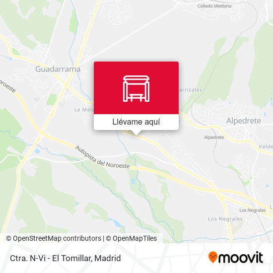 Mapa Ctra. N-Vi - El Tomillar