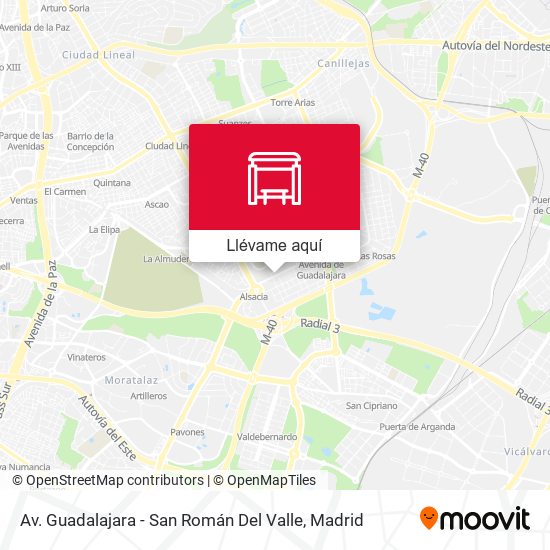 Mapa Av. Guadalajara - San Román Del Valle