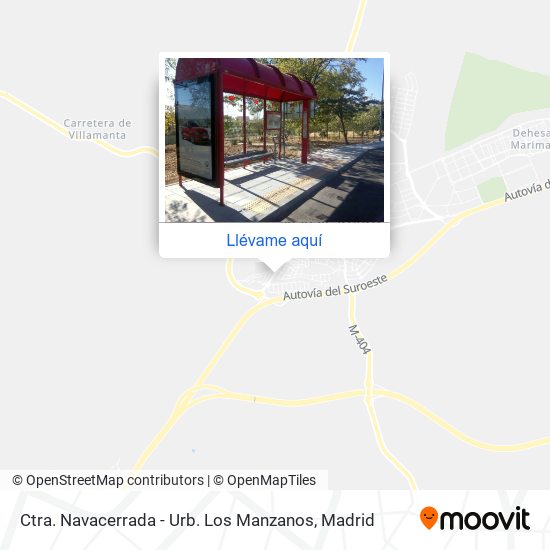 Mapa Ctra. Navacerrada - Urb. Los Manzanos