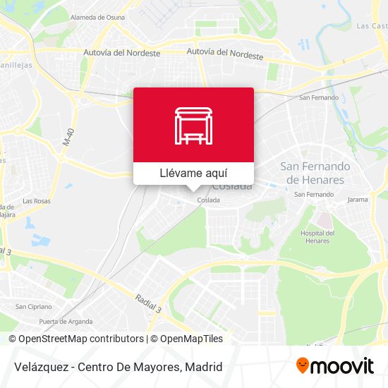 Mapa Velázquez - Centro De Mayores