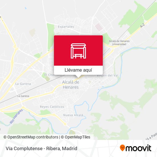 Mapa Vía Complutense - Ribera