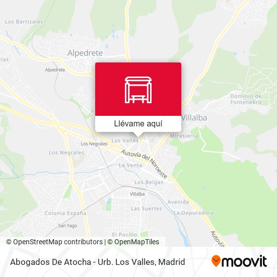 Mapa Abogados De Atocha - Urb. Los Valles