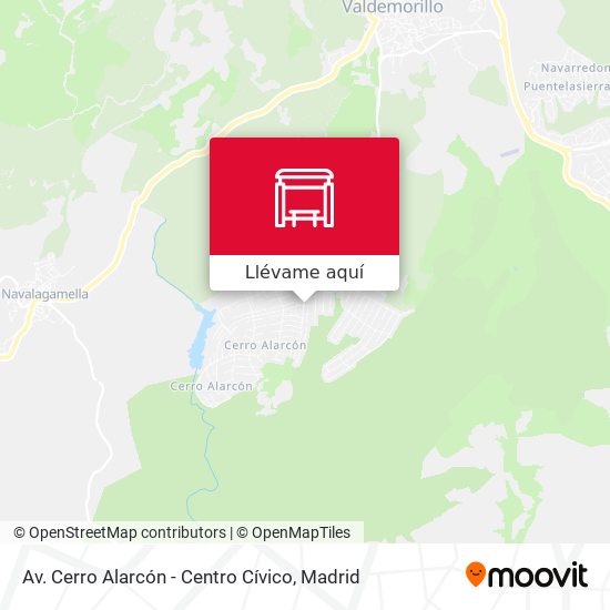 Mapa Av. Cerro Alarcón - Centro Cívico