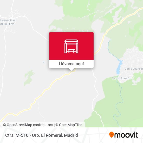 Mapa Ctra. M-510 - Urb. El Romeral