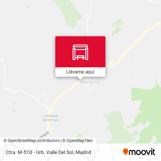 Mapa Ctra. M-510 - Urb. Valle Del Sol