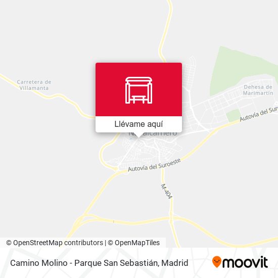 Mapa Camino Molino - Parque San Sebastián