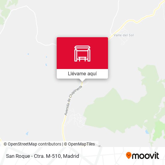 Mapa San Roque - Ctra. M-510