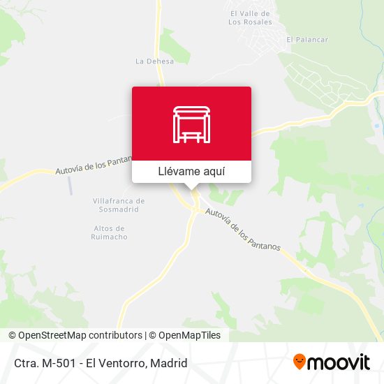 Mapa Ctra. M-501 - El Ventorro