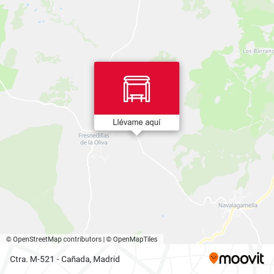 Mapa Ctra. M-521 - Cañada