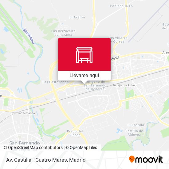 Mapa Av. Castilla - Cuatro Mares