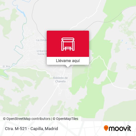 Mapa Ctra. M-521 - Capilla